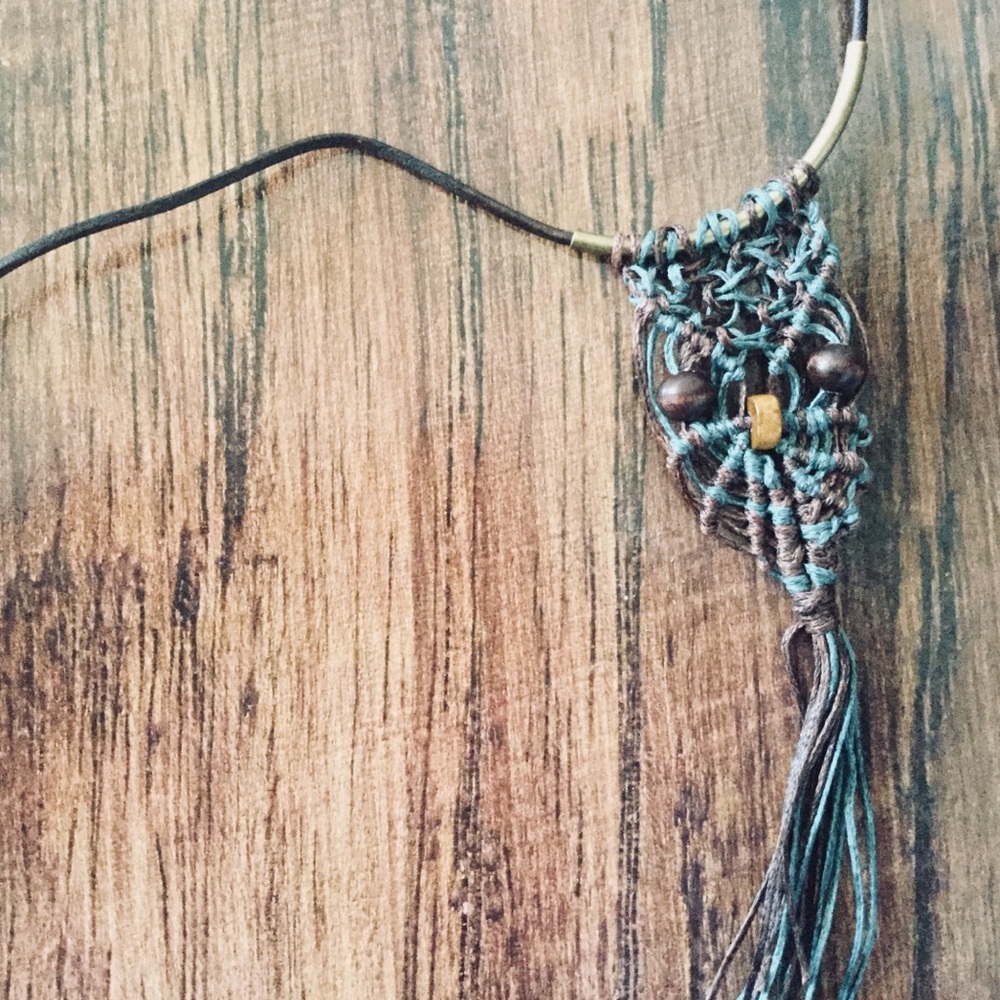 Owl Necklace with Leather Cord